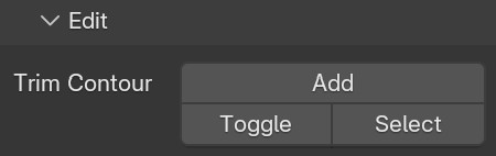 Assign geometry to trim contour from panel